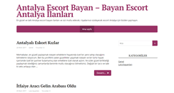 Desktop Screenshot of escortantalyali.com
