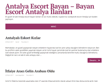 Tablet Screenshot of escortantalyali.com